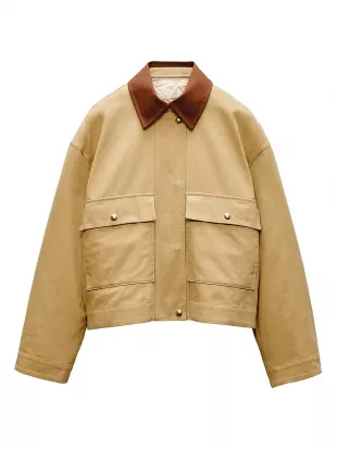 Nonie 2-in-1 Cotton Twill Jacket