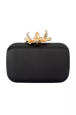 Adele Orchid Lock Clutch