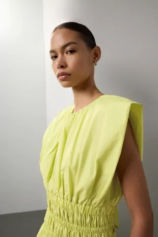 Green Poplin Dress