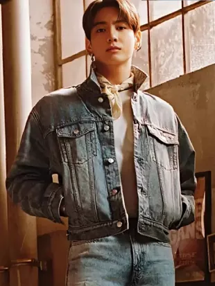 Jungkook Blue Denim Trucker Jacket
