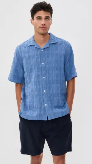 Seersucker Waffle Didcot Shirt