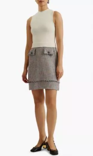 Mayumid Mixed Media Minidress