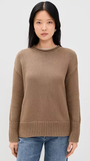 La Ligne Brown Roll Neck Sweater