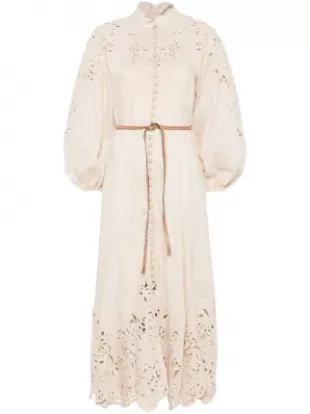 White Eyelet Maxi Dress