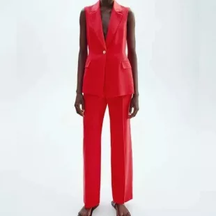 Linen Long Vest