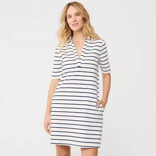 Starfish Elbow Sleeve Polo Dress