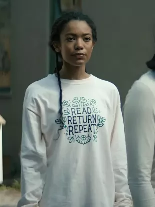 Gen V Marie Moreau Read Return Repeat White Sweatshirt