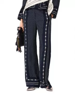 Printed fluid Trousers