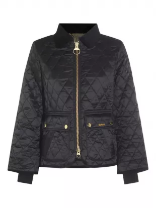 Logo Embroidered Quilted Jacket