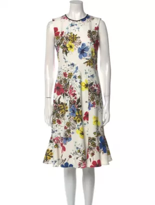 Floral Print Midi Dress