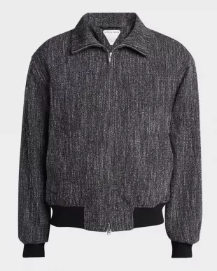 Multicolor Fleck Zip Jacket