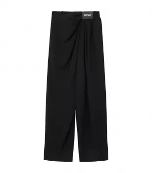 Wool Draped Trousers