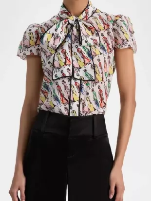 Days of Our Lives Melissa Dylan Printed Top