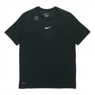 Dri-fit Training Athleisure Casual Sports Round Neck Short Sleeve Black