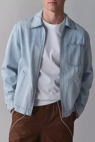 Full Zip Mechanic Denim Jacket