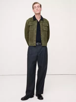 Suede Trucker Jacket