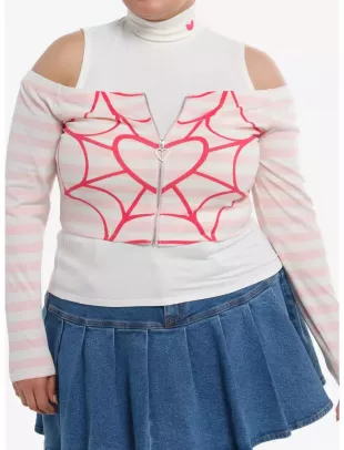 Angel Dust Twofer Off-The-Shoulder Girls Long-Sleeve Top
