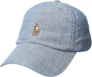 Cotton Chino Ball Cap Chambray One Size