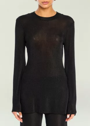 Ines Metallic Knit Top