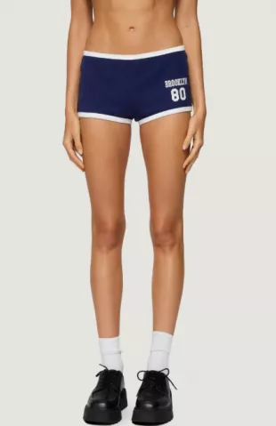 Brooklyn Contrast Low Rise Micro Shorts