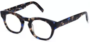 Tanzanite Tortoiseshell Round Eyeglasses