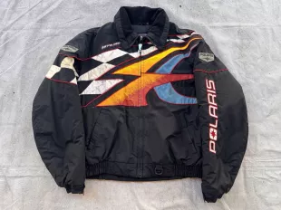 90s Polaris Snowmobile Sled Ski Jacket Coat Racing Snow