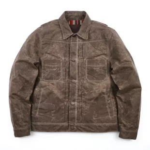 Riders Jacket Waxed Canvas Oak