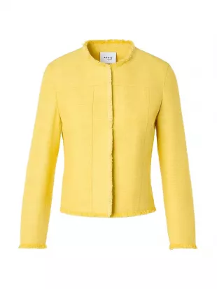 Crop Silk & Cotton Shantung Jacket