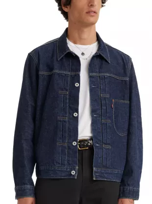 Men's Roll Up Selvedge Trucker Jacket