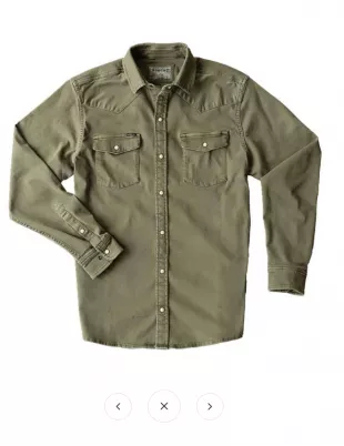 The Hidalgo Green Denim Shirt