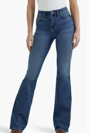 Bespoke Curvy High Waist Flare Jeans