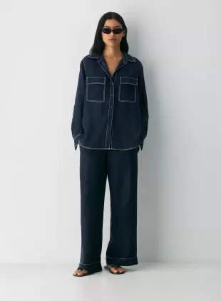 Utility Linen Shirt