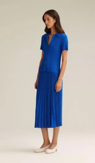 Pleated Rib Skirt