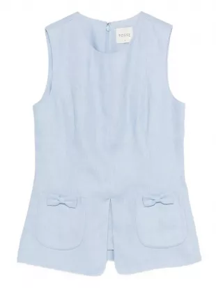 Harper Vest in Blue