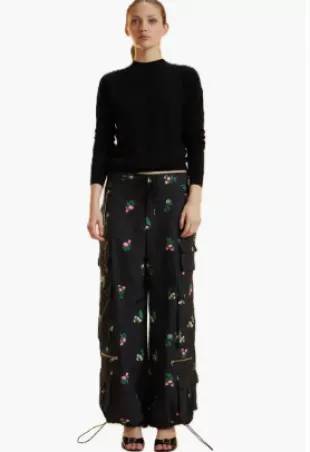 Printed Cargo Pants