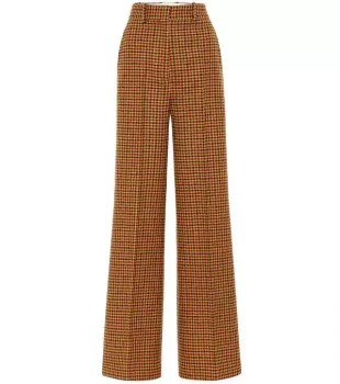 Bernadette Gingham Wool Felt Pants