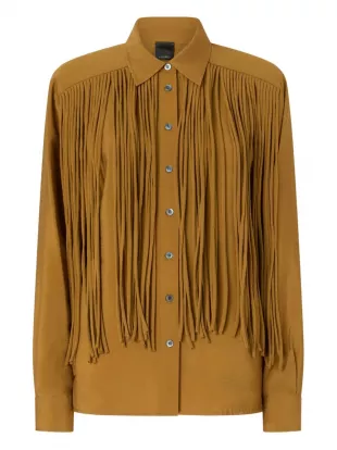 Texan-style shirt with fringing