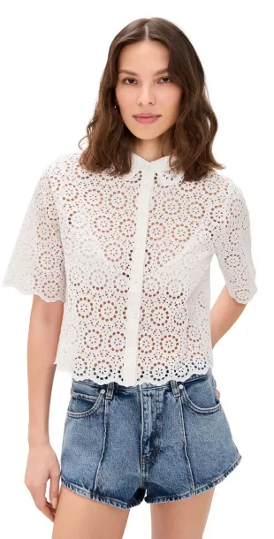 The Petal Eyelet Shirt