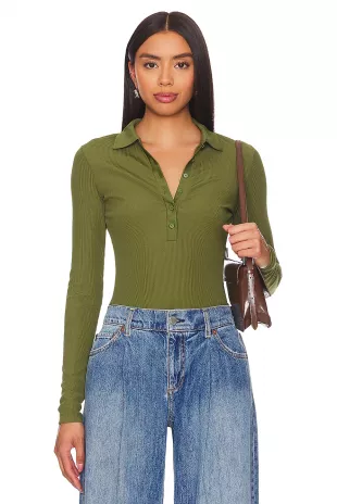 Hallie Long Sleeve Polo