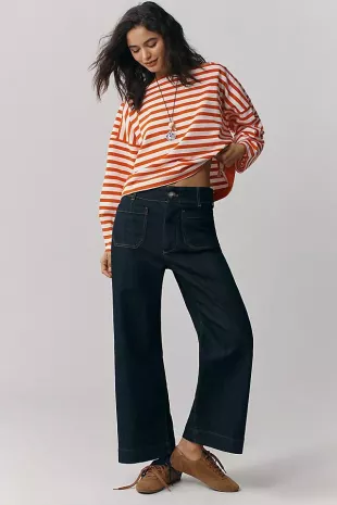 Anthropologie The Colette Crop Wide-Leg Jeans