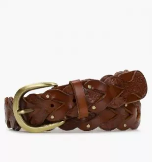Sassetta Woven Leather Belt