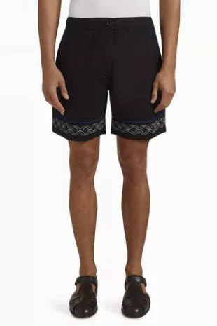Kurt Border Placement Shorts