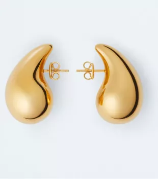 Women's Small Drop Earrings in Yellow gold | Bottega Veneta US