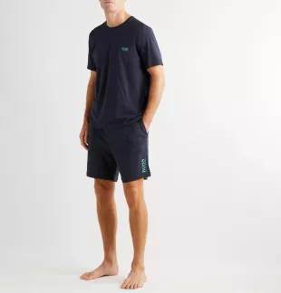 Slim Fit T-Shirt in Cotton with Printed Logo