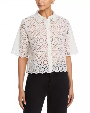 The Petal Eyelet Shirt