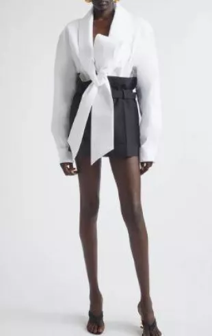 Lavalliere Plunge Neck Top