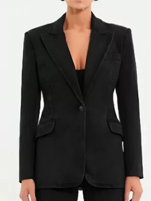 Ladies First 2026 Rosamund Pike Grey Blazer