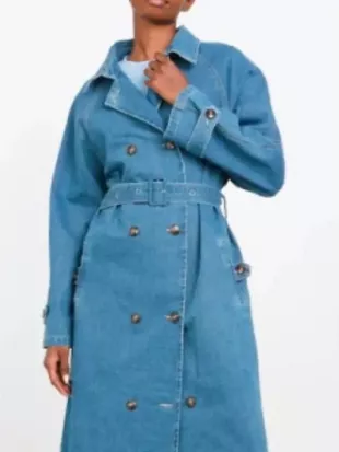 Falling 2026 Rakie Ayola Denim Trench Coat