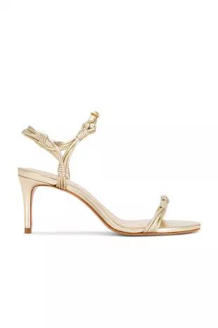 Nara Mid Sandal in Platinum