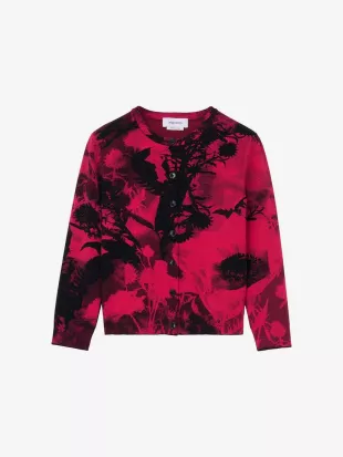 Alexander McQueen Floral Jacquard Cardigan